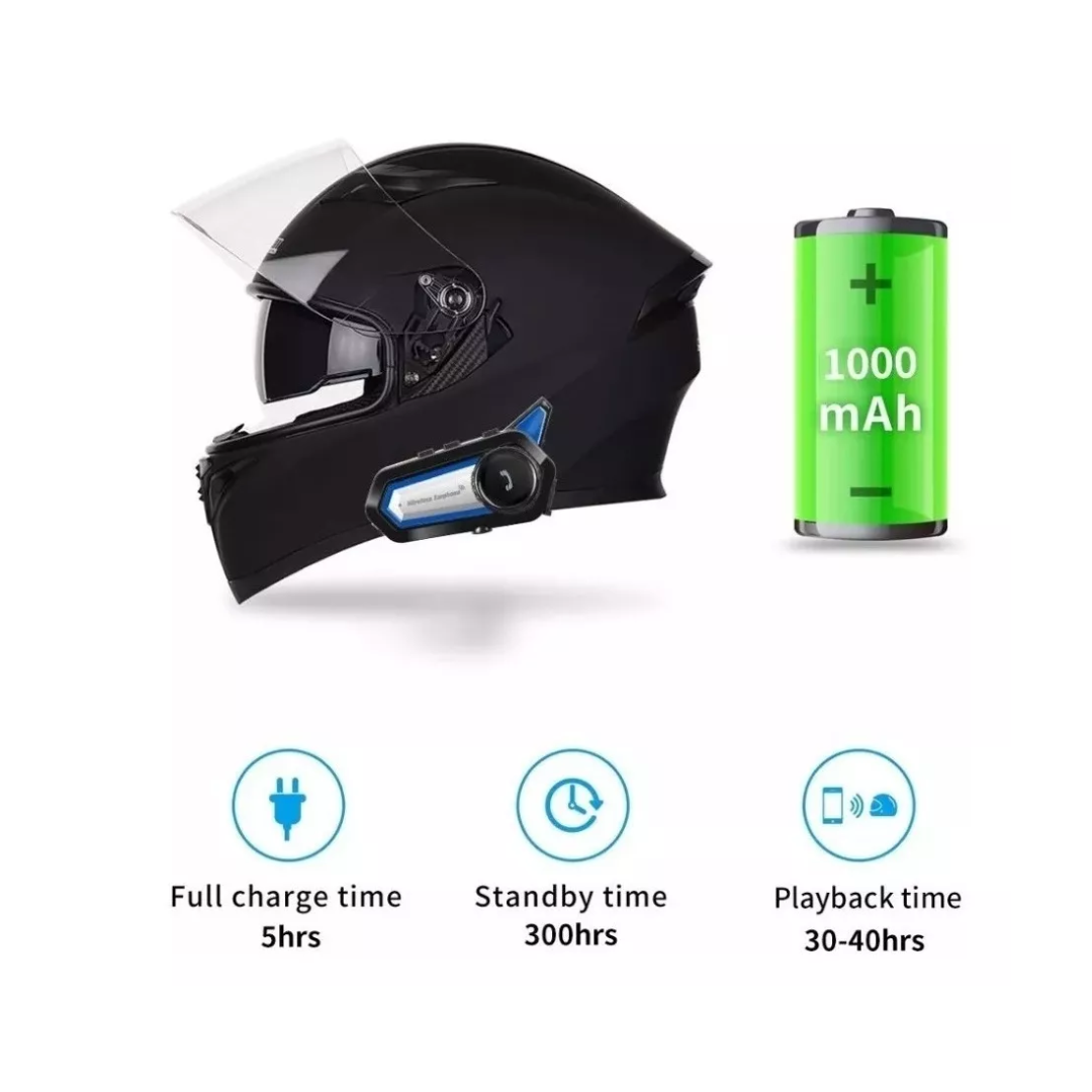 Miniatura 2 de Intercomunicador Audífono Mic Casco Moto